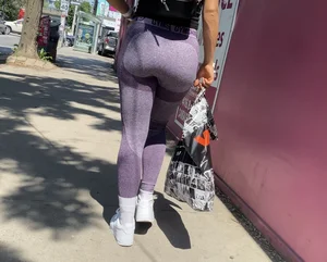 Purple gymsharks ripped in the crotch