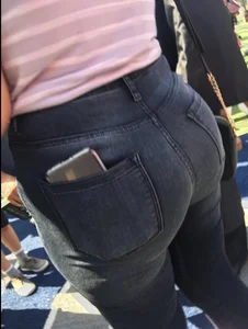 Fat ass in jeans :)