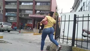 340 There’s Huge Juicy Asses & There’s This! Milf Latina w Glorious Bubble and major VPL