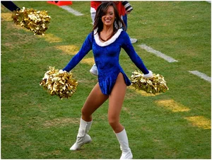 Candid cheerleaders