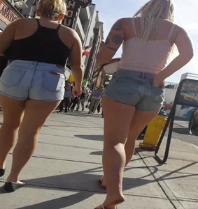 Super hot PAWG perfect ass filling mini Shorts (OC)