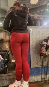 College pawg friend in sexy red Lulus