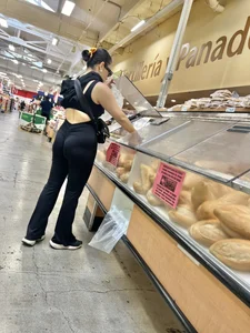 Tight One piece on short milf latina