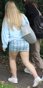 Blonde Teen Mini Skirt