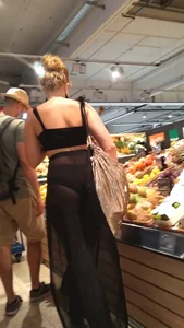 TEEN-INCREDIBLY SEE THROUGH! Must see! What a Lady