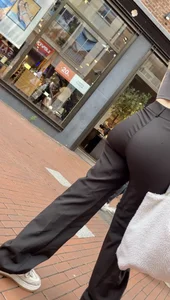 Dutch Beauty In Tight Flared Pants
