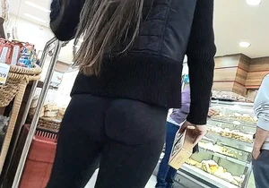 Girl in black leggings