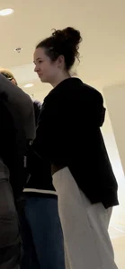 More Shots Of The Somewhat Jiggly College Girl In Loose Grey Sweats