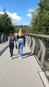 TIGHT JEANS / Great Ass in hot Jeans walking in front of me