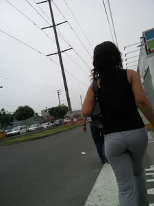 Sexy thick milfs ass in tight pants with vtl