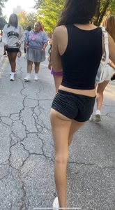 Cheeks hanging out tight shorts