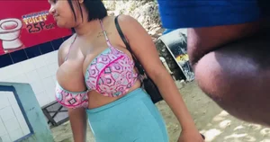 Massive Triple EEE Jugs in Bikini (Non Oc)
