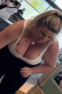 Heavier Milf Showing Off Her Massive Milkers