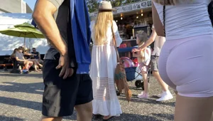 Hot blonde in pink scrunch booty shorts [OC]