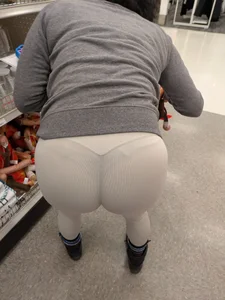 VTL Bend Over - Cheeks Eating White Spandex!