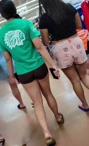 Tight brown shorts