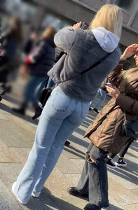 That was a good day - blonde cameltoe with braces