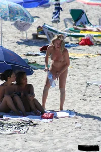 Bunch of sexy ladies on a nude beach