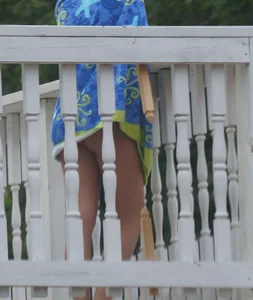 A hot teen neighbor in various bikinis