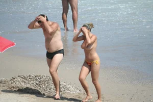 Continesti nude beach girls in Romania