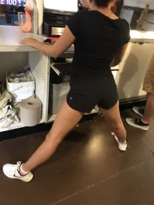 Sexy Lulu shorts at work