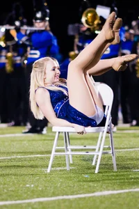 Candid cheerleaders
