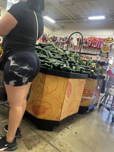 Beautiful Latina booty short denim shorts  bonus fat ass spandex
