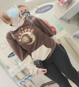 Masked Girl in Leggings Store Creepshot