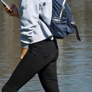Hot Ass in Tight Black Jeans Street Creepshot