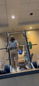 Asian MILF squatting at the gym (OC)
