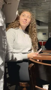 Curly Haired College Girl Loves To Only Wear Leggings Everyday
