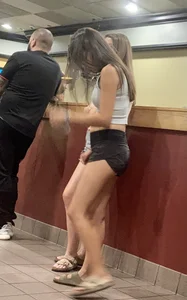 Short Shorts in Line (Not OC)