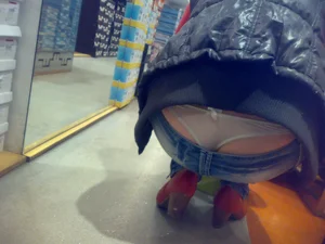 Huge collection of whale tails, ass cracks and panty peeks in public