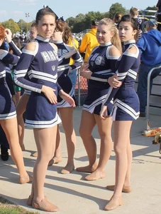 Candid cheerleaders