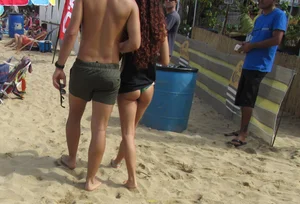Taking a walk on the beach