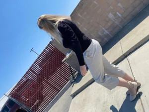 Blonde pawg milf