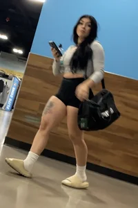 Gym Black Spandex shorts Ass too Phat to not cap (Thick Thighs)