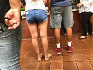 Nice tight jean shorts