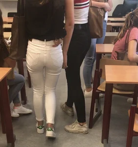 College candid teens