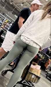 Nice tight yoga pants at Whole Foods.