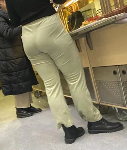 Booty in White Pants Closeups