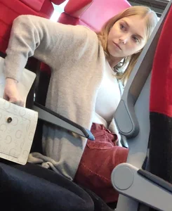 Hot sexy girl on train 2