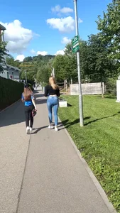 TIGHT JEANS / Great Ass in hot Jeans walking in front of me