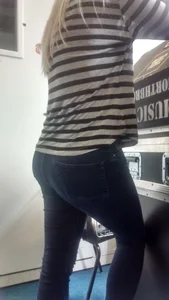 Nice Butt in Tight Blue Jeans Creepshot