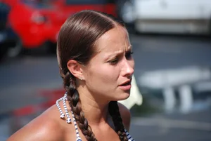 Various sexy girls at car washes in bikinis