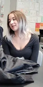 Sexy big tits cleavage teen