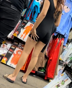 Thick ebony in blue leggings/ bonus shots