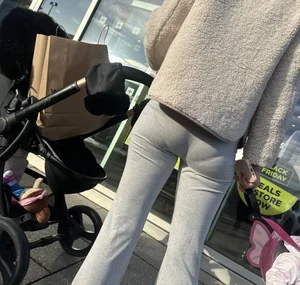 Milf with very visible VPL