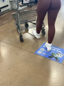 Return of the TIGHT Blue Leggings Blonde (This time in Burgandy)
