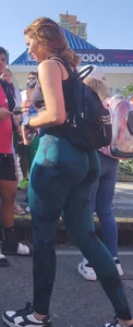 Blonde with a beautiful Colombian ass